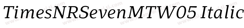 TimesNRSevenMTW05 Italic Regular字体转换